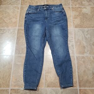 Judy Blue Skinny Blue Jeans with Tapered Fit